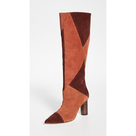 ULLA JOHNSON Jerri Suede Patchwork Tall Boots NWB US 7 $795 - Picture 12 of 12